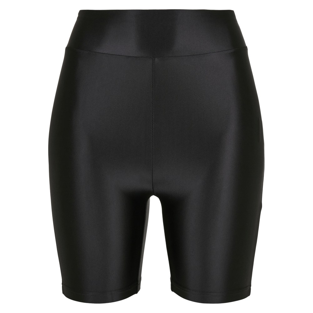 Urban Classics - Highwaist Shiny Metallic Short cycle pants - Black
